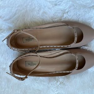 Valentino Garavani Rockstud leather ballet flats